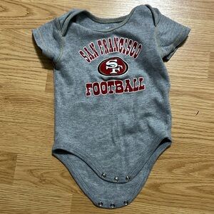San Francisco 49ers football, onesie